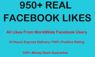 I will add 900 Real Facebook likes for your fanpage